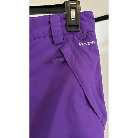 The North Face Snow Pants Youth Girls XL 18 Purple Hyvent Insulated Cargo Ski - Picture 5 of 10